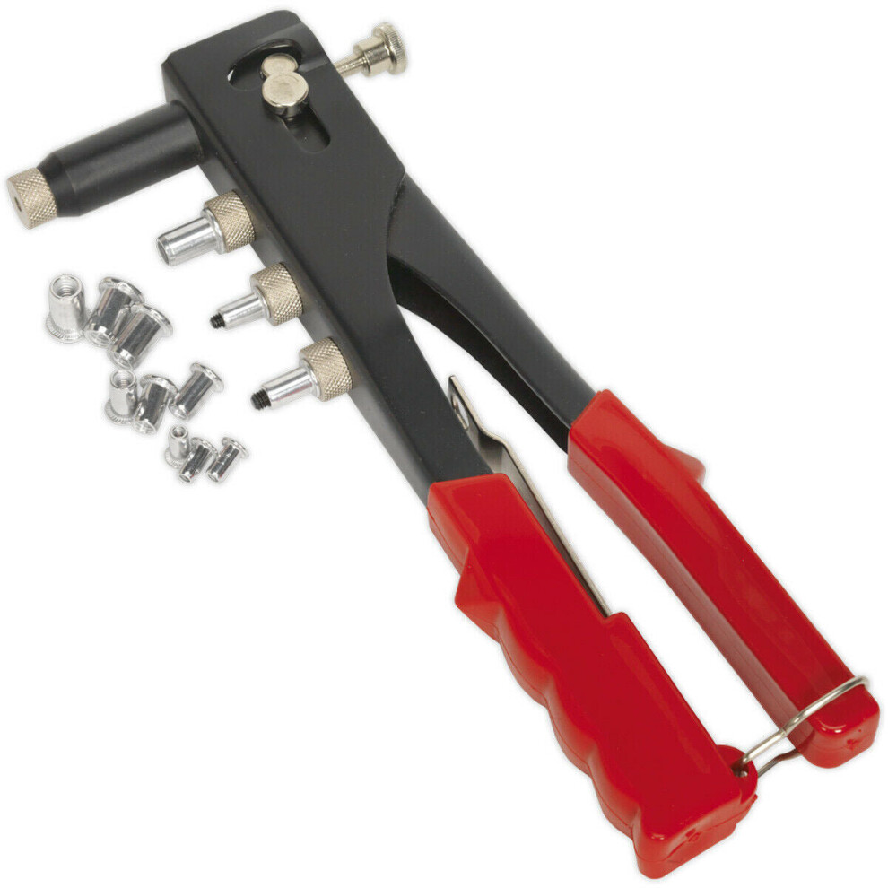 Threaded Nut Riveter Tool - 255Mm Hand Rivet Gun - Adjustable Nozzle M3 M4 M5 M6 5056524243626