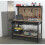 Loops 1.2m Workstation - Rear Panel Pegboard with 2x Draws & Storage Shelf - MDF Top 3