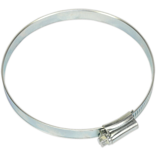 Loops 30 PACK Zinc Plated Hose Clip - 90 to 110mm Diameter - External Pressed Threads
