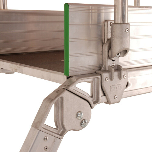 Loops 8 Tread Industrial Bridging Steps & Handle Crossover Ladder 1.2m x 0.5m Platform 2