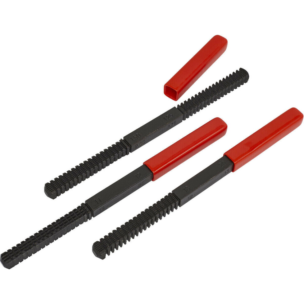 3 PACK Thread Restoring File Set - External Thread Restoration - 215mm Files