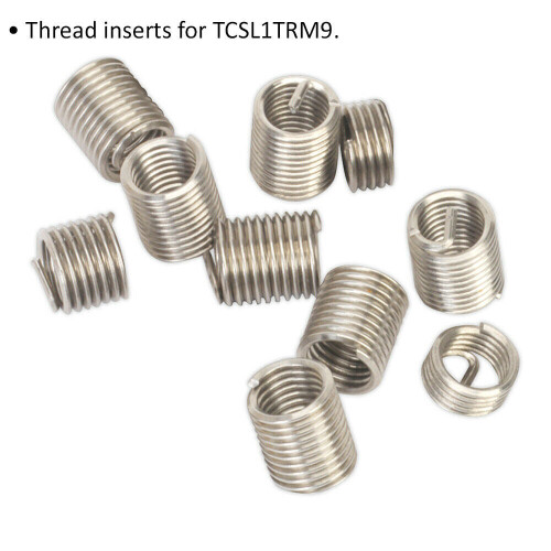 Loops 10 PACK Thread Inserts - M9 x 1.25mm - Suitable for ys10455 Thread Repair Kit 1