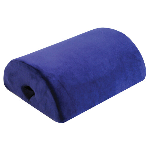 Loops 4-in-1 Support Cushion - Use as Footstool or Armrest - Blue Microfibre Cover
