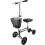 Loops Silver Steerable Knee Walker - Height Adjustable Compact Mobility Walking Aid 1