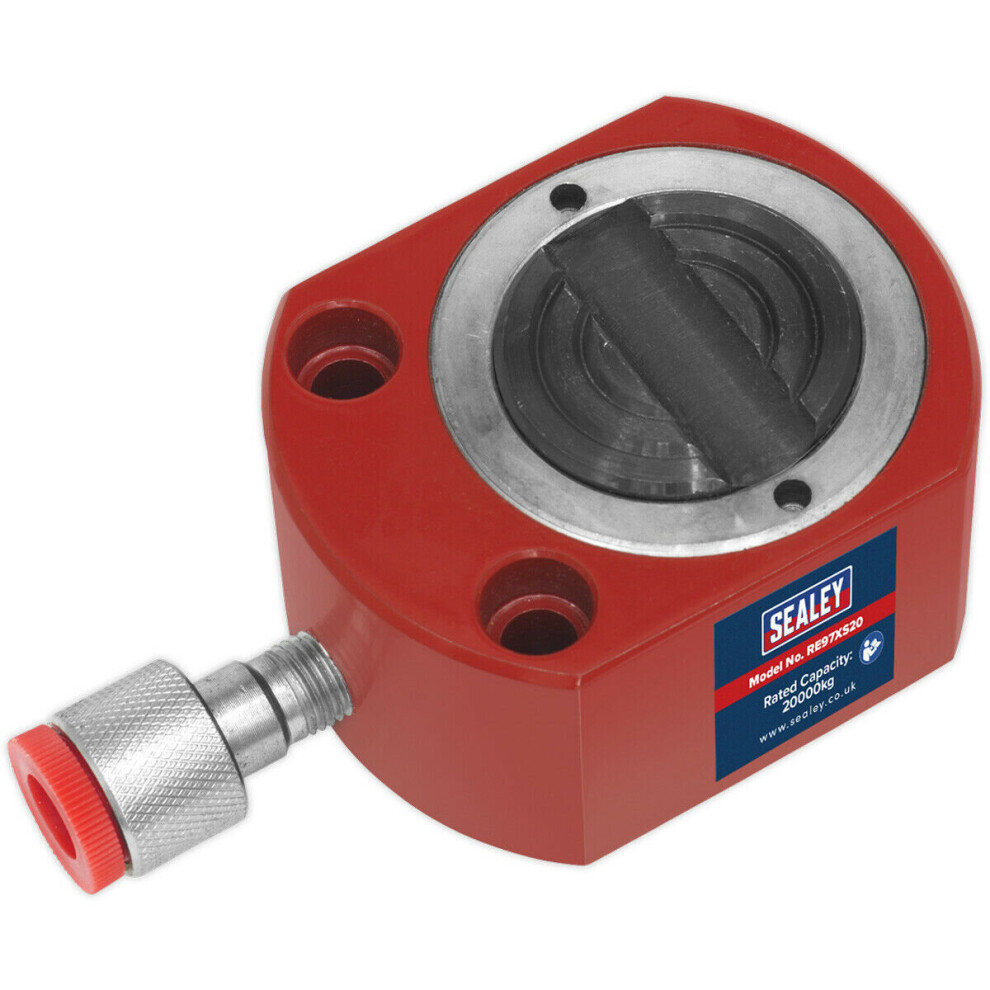 20 Tonne Short Hydraulic Push Ram - 52mm to 63mm - Quick Connect Coupler