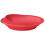 Red Plastic Scoop Plate - Removable Suction Cup Base - Independent Dining Aid 4