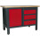 Loops Central Locking Storage & Work Top Station - 3x Draws & Cupboard with Pegboard 1