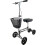 Loops Silver Steerable Knee Walker - Height Adjustable Compact Mobility Walking Aid 4