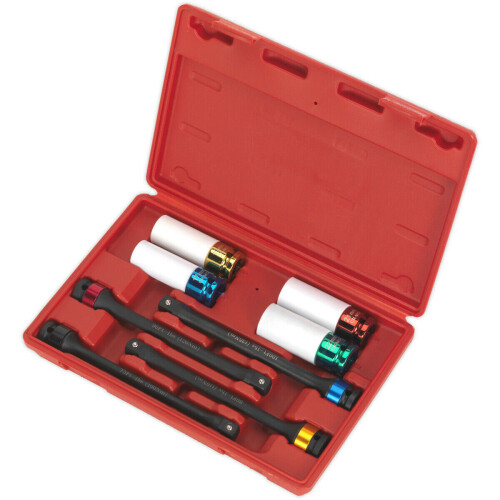 Loops 8 PACK 1/2" Square Drive Torque Stick Set - Impact Wrench 135Nm Max Colour Coded 2