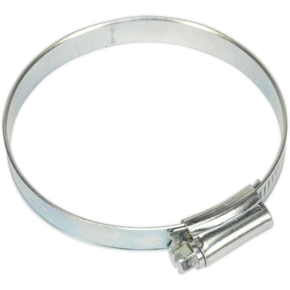 Loops 30 Pack Zinc Plated Hose Clip - 64 To 76Mm Diameter - External Pressed Threads