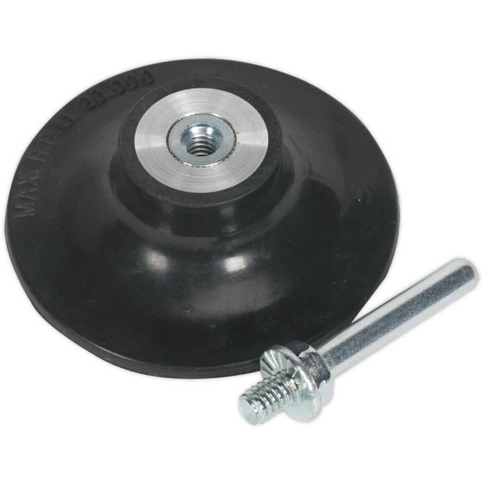 Loops 75Mm Quick Change Backing Pad - 1/4 Inch Unc Thread - Angle Grinder Disc