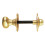 Loops Oval Thumbturn Lock With Coin Release Handle On 36mm Rose Polished Brass 2