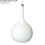 Loops Hanging Ceiling Pendant Light Matt White & Copper Kitchen Lamp Built in LED 3