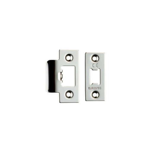 Loops Forend Strike & Fixing Pack Suitable for Tubular Latch Bright Steel 1