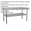 Loops 1.5m Stainless Steel Work Bench & Adjustable Storage Shelf - Kitchen Station 2
