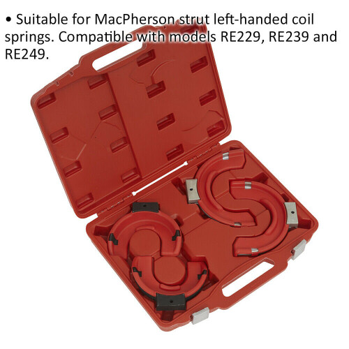 Loops McPherson Strut Coil Spring Compressor For Wishbone Suspension - Left Hand Yokes 1