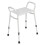 Heavy Duty Aluminium Shower Stool - Height Adjustable - Sturdy Side Handles 1