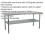 Loops 1.8m Stainless Steel Work Bench & Adjustable Storage Shelf - Kitchen Station 2