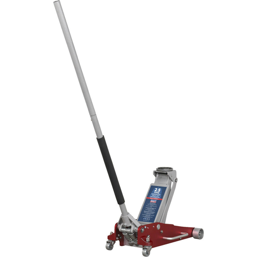 Aluminium & Steel Twin Piston Trolley Jack - 1500kg Limit - 470mm Max Height