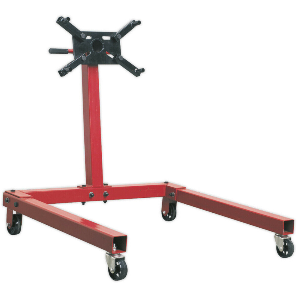 Engine Support Stand - Adjustable Mounting Arms - 550kg Weight Limit - Castors