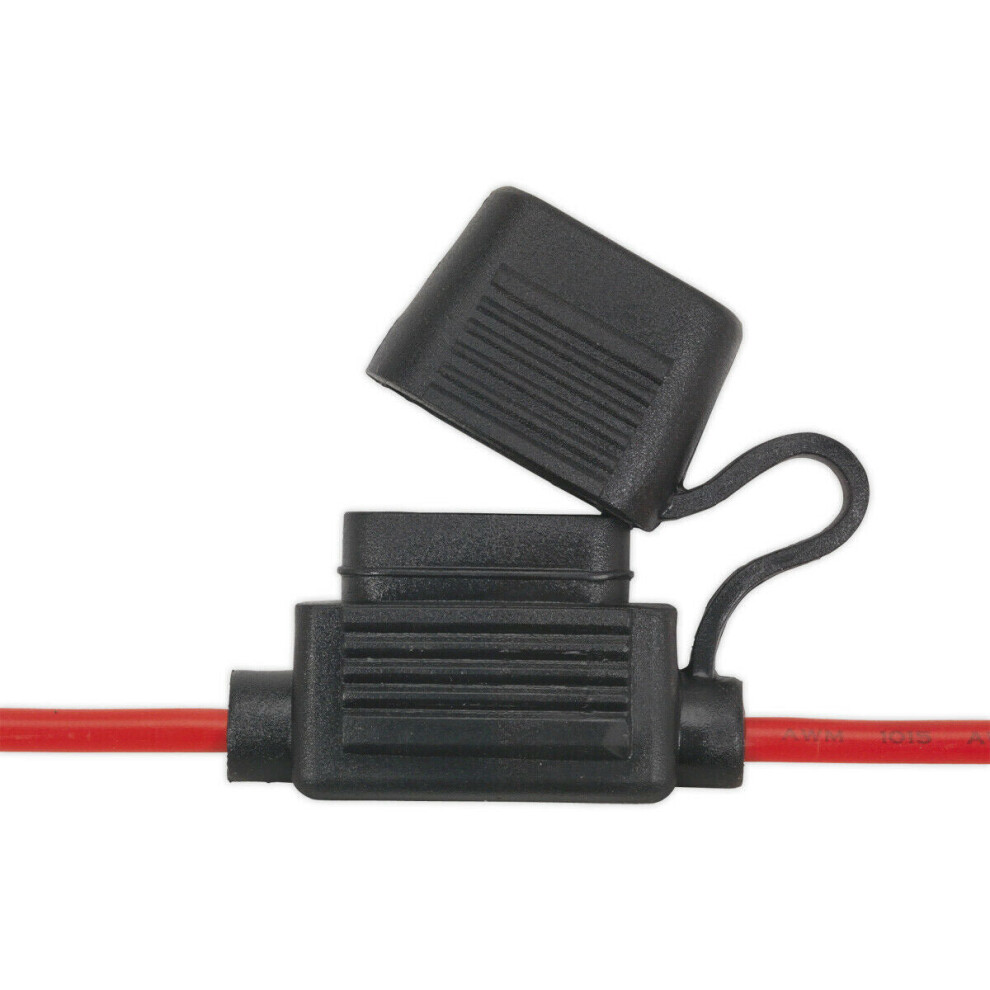 Loops 10 Pack 20A Splash-Proof Standard Fuse Holder - In-Line Automotive Fuse Holder