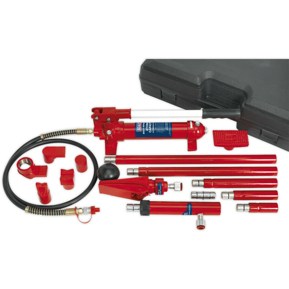 4 Tonne Snap Hydraulic Body Repair Kit - Hand Operated Pump - Heavy Duty