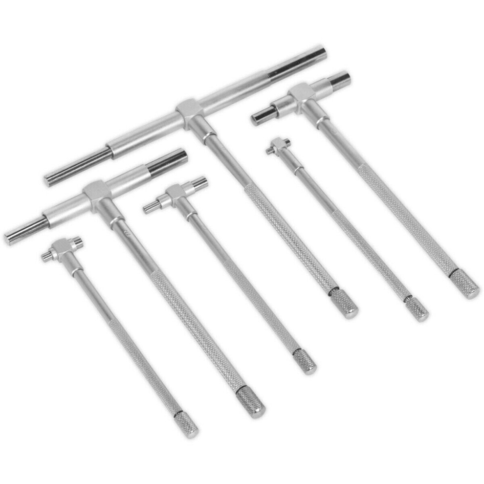 6 Piece Telescopic Bore Gauge Set - Diameter Measurement - Spring Loaded Plunger 5056524240656