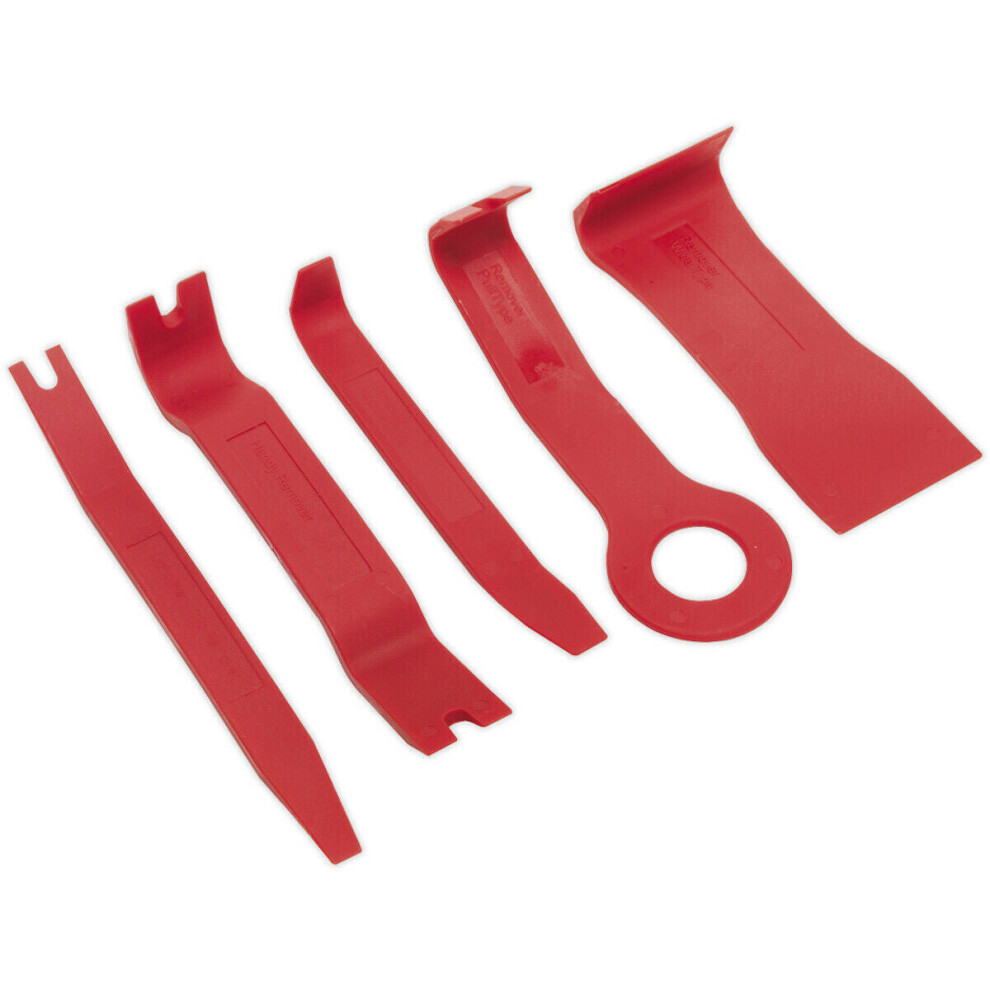 5 Piece Trim & Upholstery Tool Set - Plastic Vehicle Trim & Stud Removal Tools 5056581900425