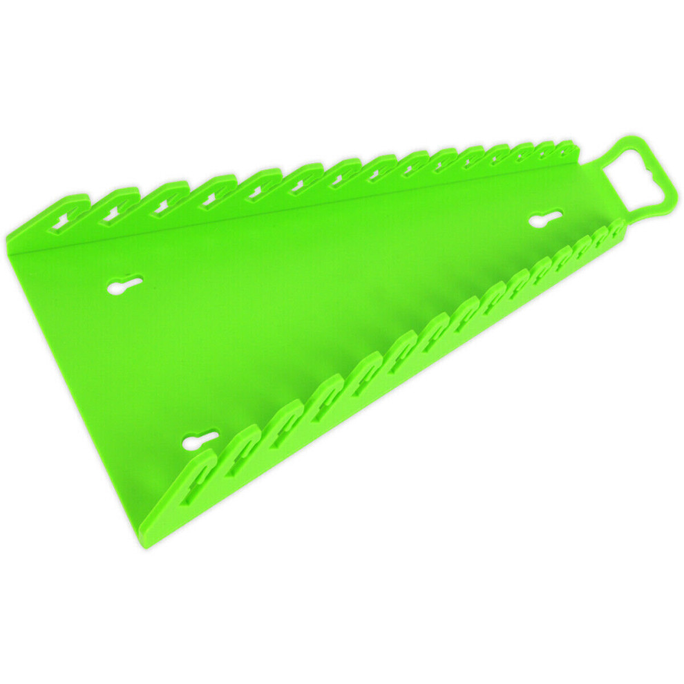 Loops 15 Reverse Spanner Green Tpr Sharks Teeth Tool Rack - Wall Mount Management