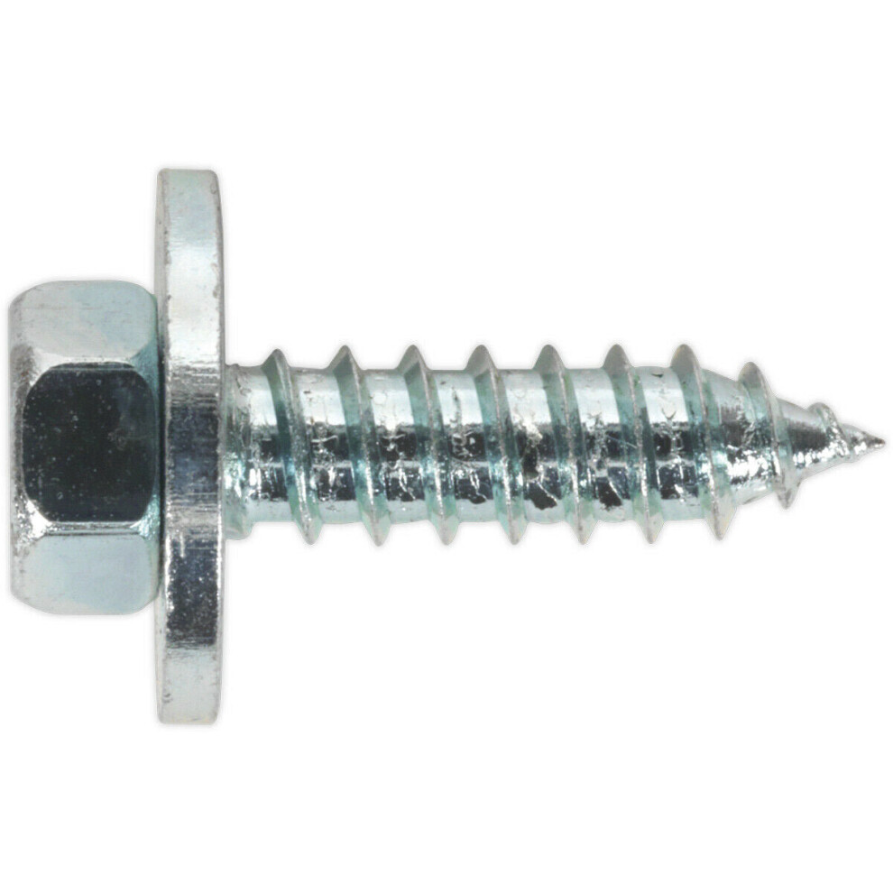 Loops 100 Pack M12 X 3/4 Inch Acme Screw With Captive Washer - Zinc Plated Fixings