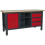 Loops Lockable Workstation- 3 Draw & Cupboard with Pegboard & Adjustable Shelf Storage 1