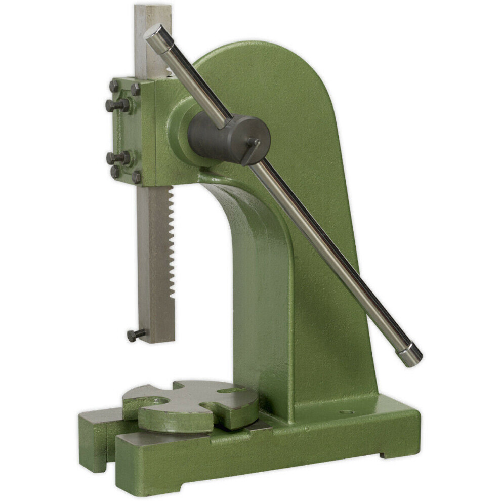 2 Tonne Arbor Press - 4 Position Table - 178mm Throat Depth - Cast Steel Frame