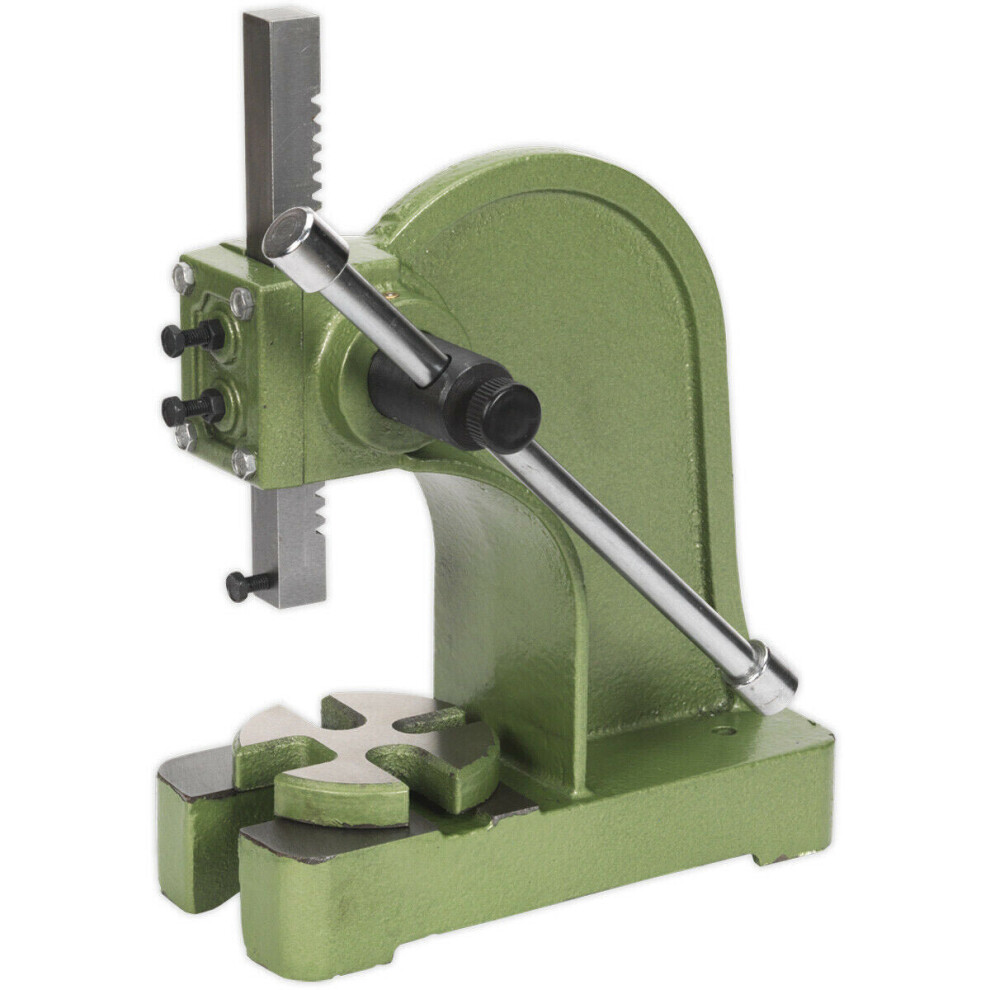 0.5 Tonne Arbor Press - 4 Position Table - 90Mm Throat Depth - Cast Steel Frame 5056524294109