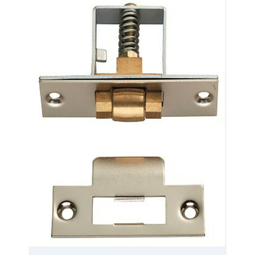 Loops Heavy Duty Adjustable Roller Catch 64mm Fixing Centres Satin Stainless Steel 1