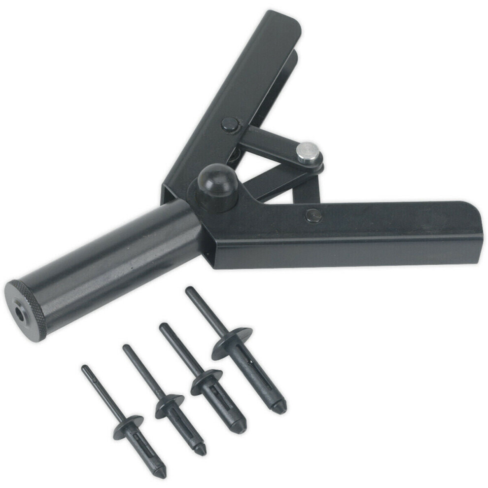 Plastic Riveting Kit - Universal Nose Piece - One-Hand Operation - Various Sizes 5056581900432