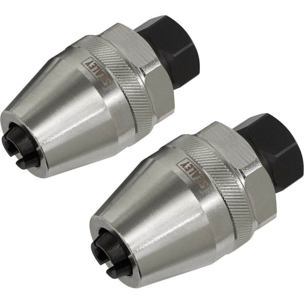 2 Piece Impact Stud Extractor Set - 1/2" & 3/8" Sq Drive - Damaged Stud Removal 5056524251690