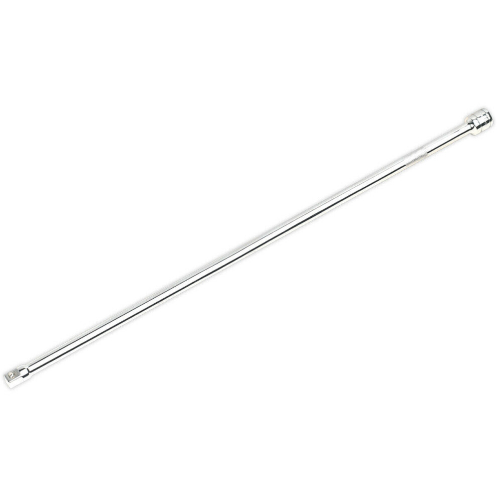 Loops 600Mm Long Knurled Extension Bar - 1/2" Sq Drive - Spring-Ball Socket Retainer
