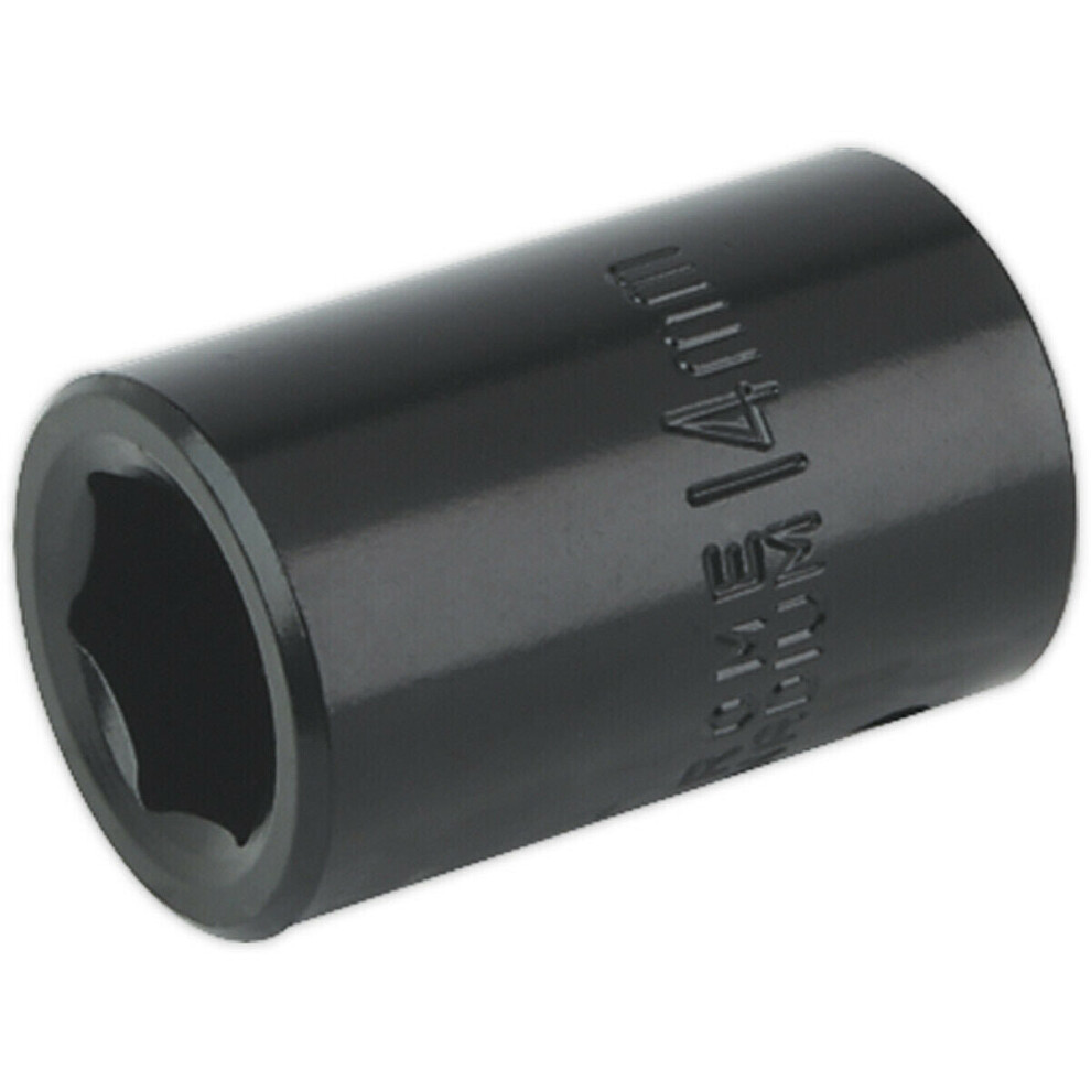 Loops 14Mm Forged Impact Socket - 1/2 Inch Sq Drive - Chrome-Vanadium Wrench Socket