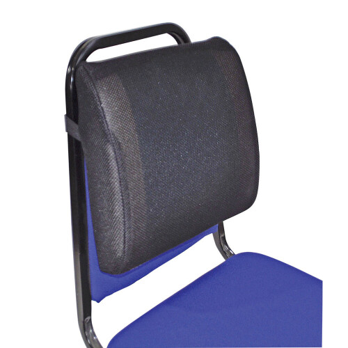 Loops Memory Foam Lumbar Support Cushion - Cooling Gel Strip - Mesh Fabric Cover 1