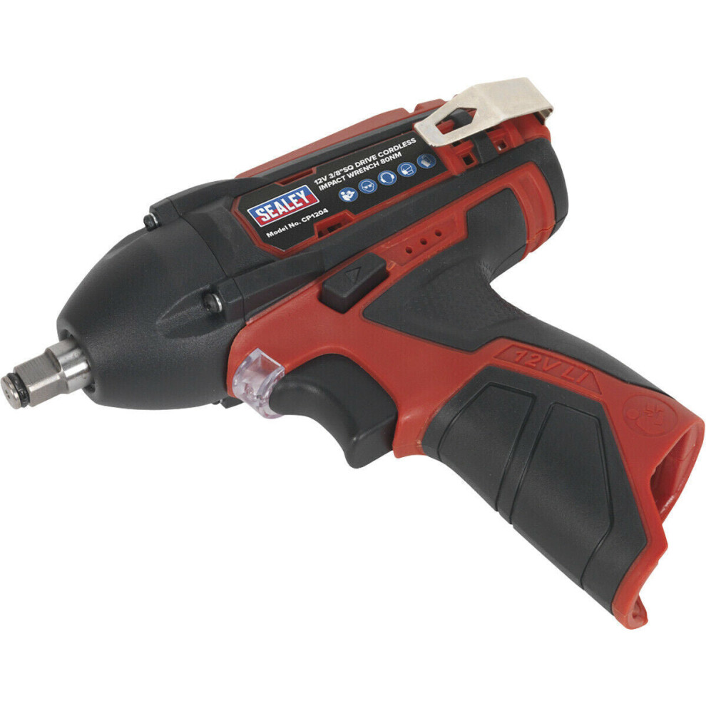 Loops 12V Cordless Impact Wrench - 3/8" Hex Drive - Body Only - Variable Speed