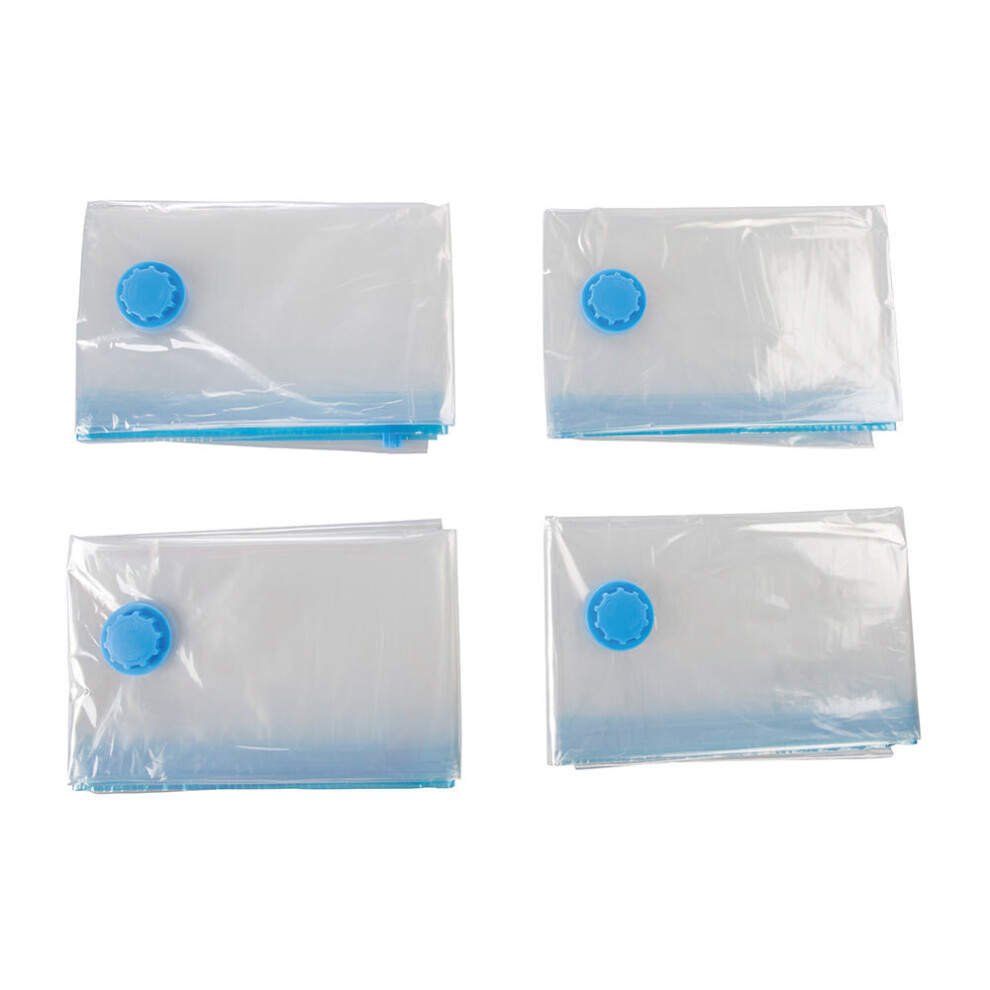 4 PACK 1000mm x 800mm Vacuum Storage Bags Holiday Suitcase Space Saving Covers