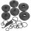 Loops 6 PACK Car Ball Joint Dust Covers - Assorted Sizes - Fitting Tool & O-Rings 3