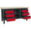 Loops Fully Lockable Workstation- 6 Drawers & Adjustable Shelf Storage - MDF Work Top 4