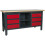 Loops Fully Lockable Workstation- 6 Drawers & Adjustable Shelf Storage - MDF Work Top 1