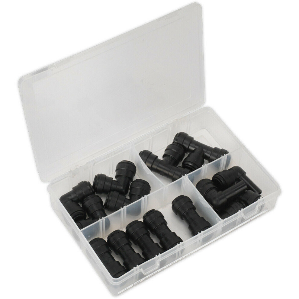 15 Pack - Various 12Mm Pneumatic Couplers - Straight Stem Elbow Equal T Splitter 5056524238196