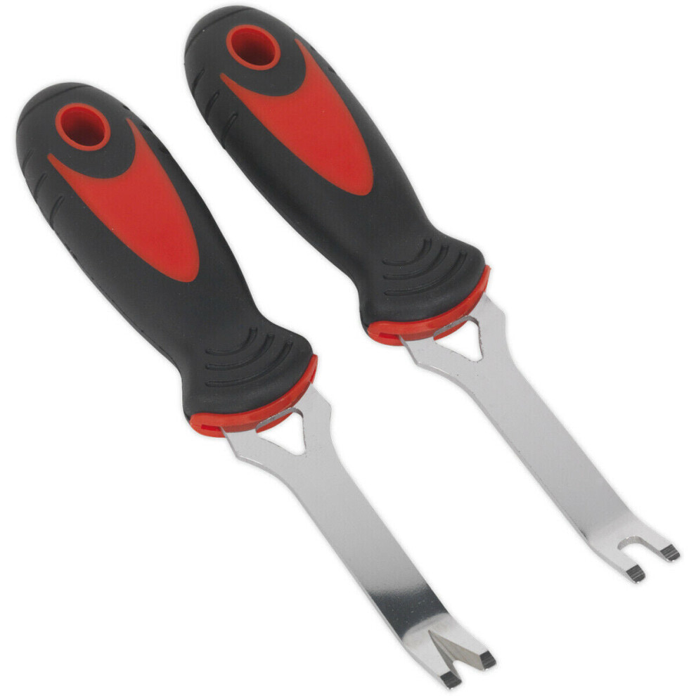 Loops 2 Piece Trim Removal Mini Tool Set - U And V Profile Tips - Comfort Grip