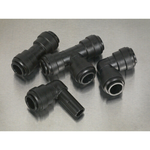 Loops 15 Pack - Various 12mm Pneumatic Couplers - Straight Stem Elbow Equal T Splitter 2