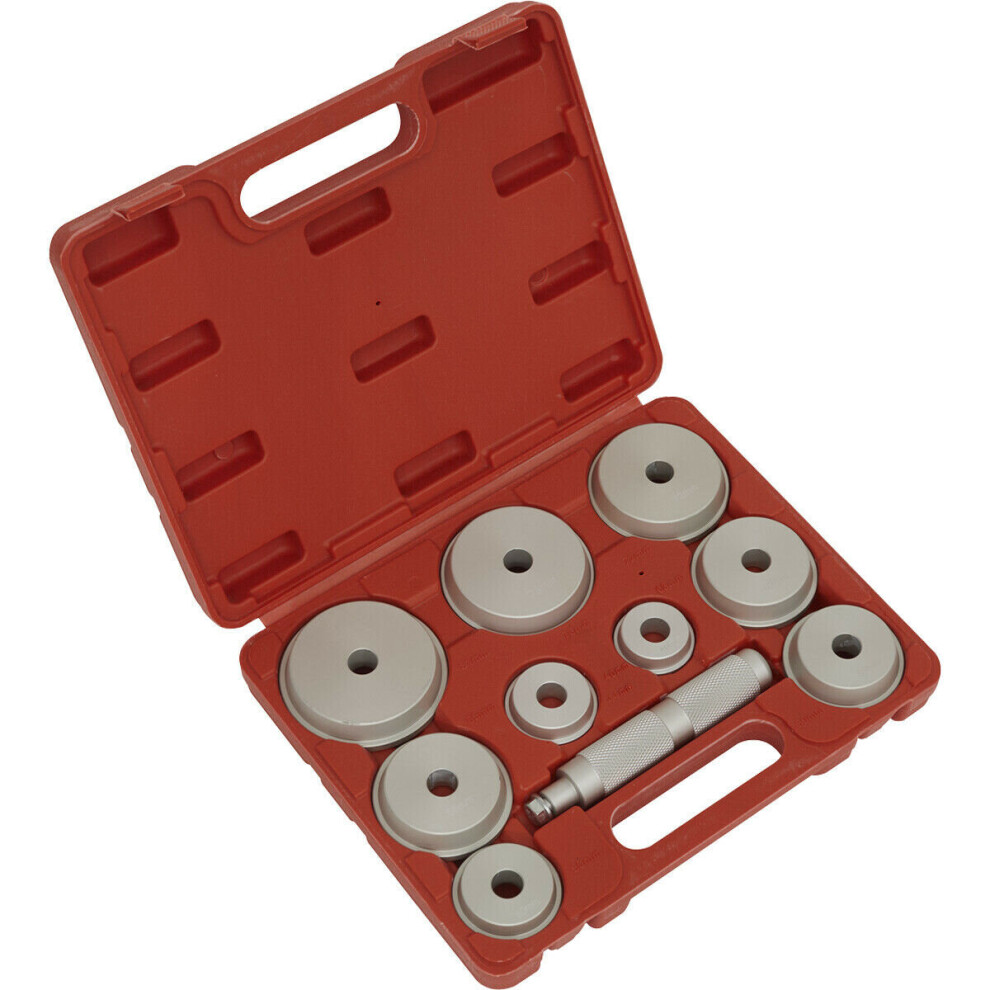 Loops 10Pc Aluminium Bearing Race & Oil Seal Driver Set - 39.5Mm To 81Mm Housing Bits