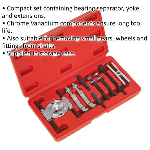 Loops 9 Piece Mini Bearing Separator Set - Includes Yoke & Extensions - Gear Removal 1