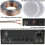 Loops 110W Stereo Amplifier System Kit 2x Waterproof Bathroom Kitchen Ceiling Speakers 2